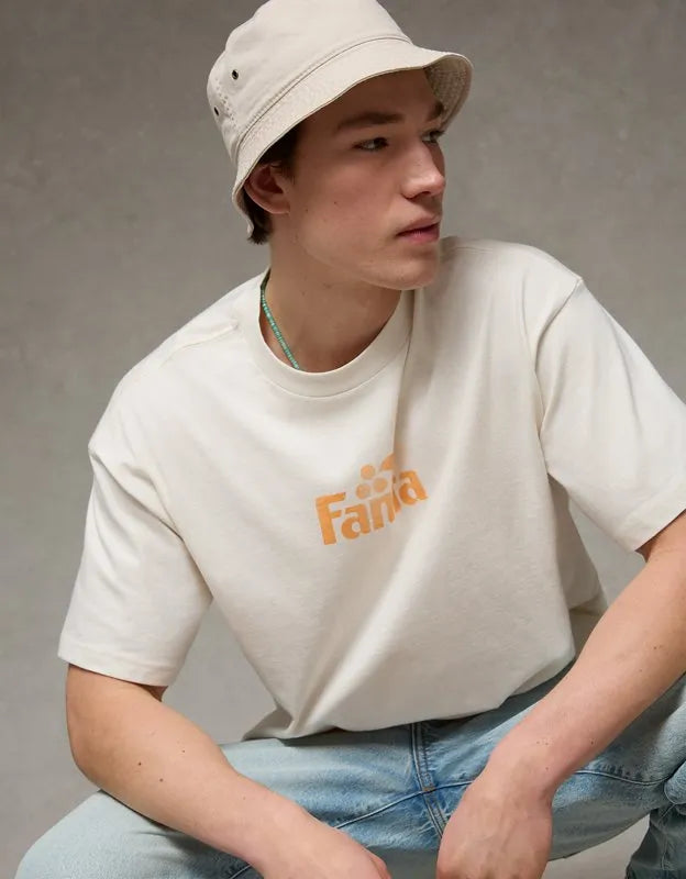 AE Boxy Fit Fanta Graphic T-Shirt