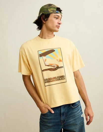 AE Boxy Fit Rolling Stones Graphic T-Shirt