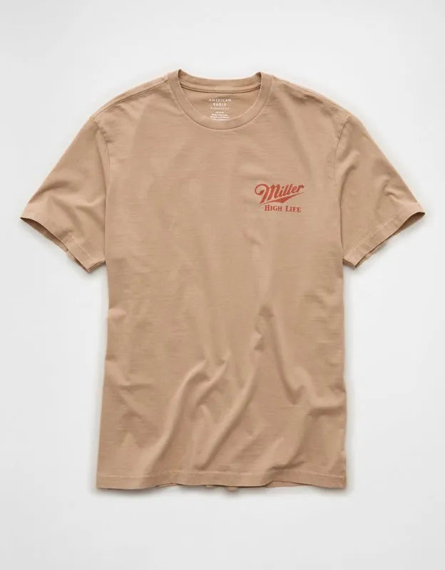 AE Boxy Fit Miller Beer Graphic T-Shirt