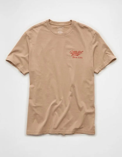 AE Boxy Fit Miller Beer Graphic T-Shirt