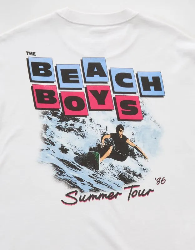 AE Boxy Fit Beach Boys Graphic T-Shirt