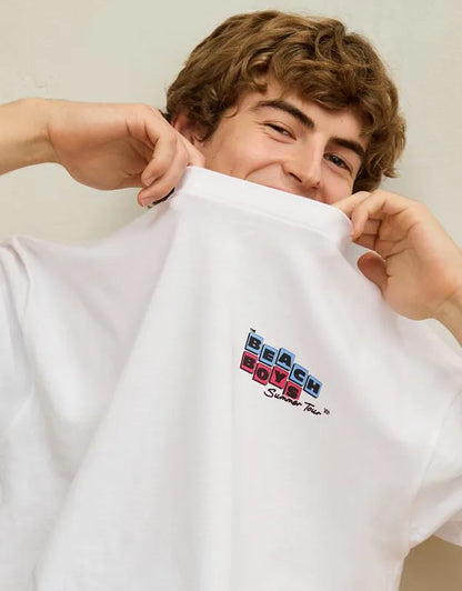 AE Boxy Fit Beach Boys Graphic T-Shirt