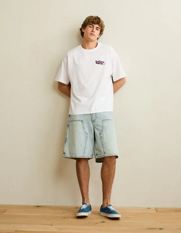 AE Boxy Fit Beach Boys Graphic T-Shirt