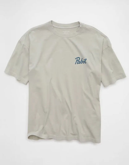 AE Boxy Fit Pabst Blue Ribbon Graphic T-Shirt