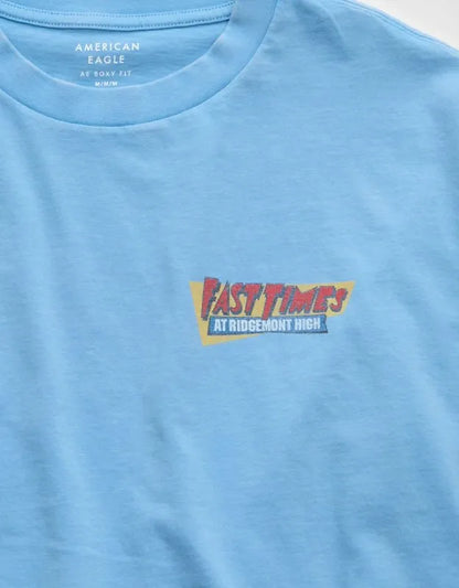 AE Boxy Fit Fast Times Graphic T-Shirt
