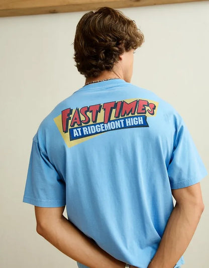 AE Boxy Fit Fast Times Graphic T-Shirt