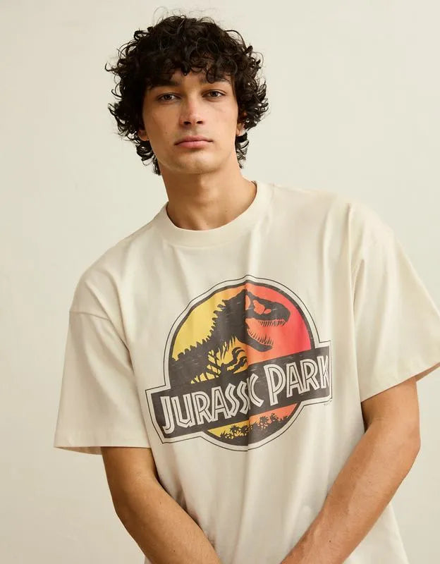 AE Boxy Fit Jurassic Park Graphic T-Shirt