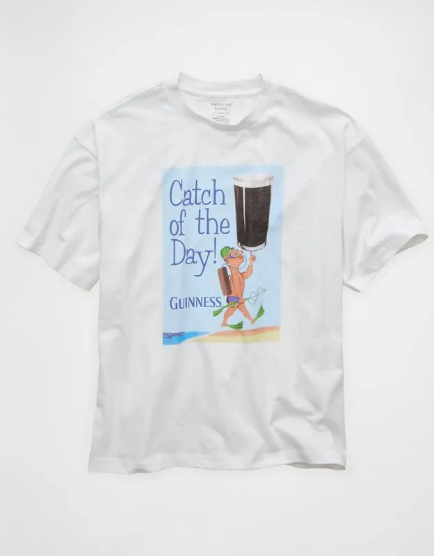 AE Boxy Fit Guinness Graphic T-Shirt