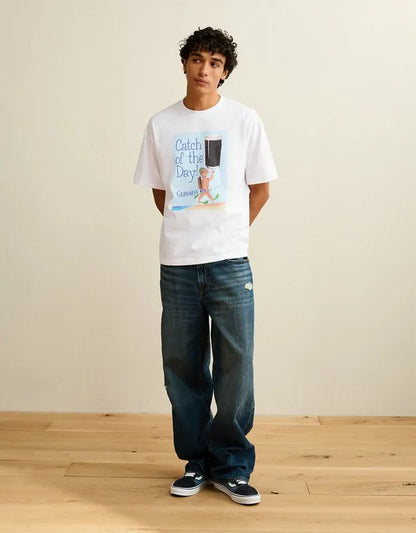 AE Boxy Fit Guinness Graphic T-Shirt