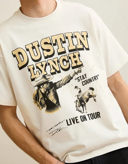 AE Boxy Fit Dustin Lynch Graphic T-Shirt