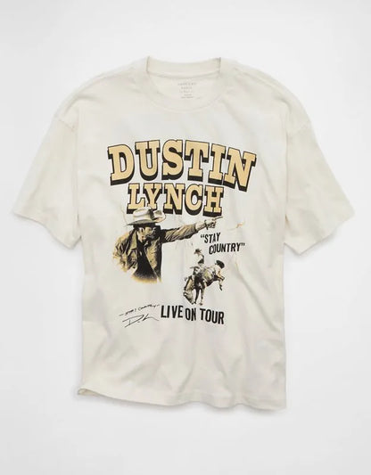 AE Boxy Fit Dustin Lynch Graphic T-Shirt
