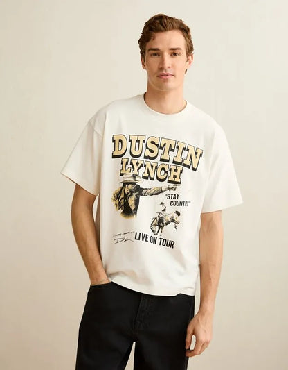 AE Boxy Fit Dustin Lynch Graphic T-Shirt