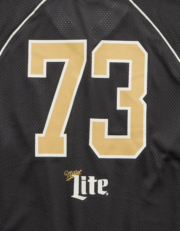 AE Boxy Fit Miller Lite Graphic Mesh Jersey