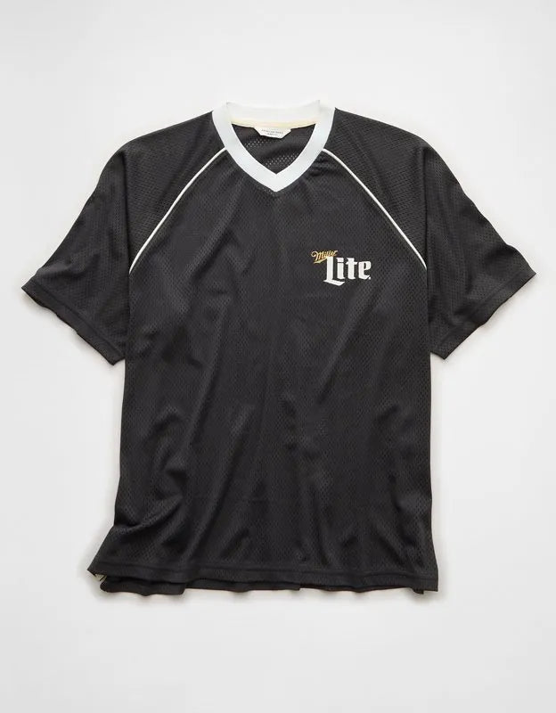 AE Boxy Fit Miller Lite Graphic Mesh Jersey