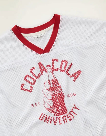 AE Boxy Fit Coca Cola Short-Sleeve Mesh Jersey