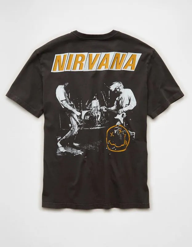 AE Standard Fit Nirvana Graphic T-Shirt