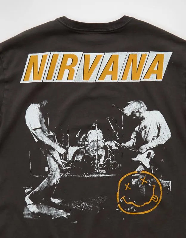 AE Standard Fit Nirvana Graphic T-Shirt