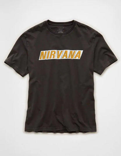 AE Standard Fit Nirvana Graphic T-Shirt