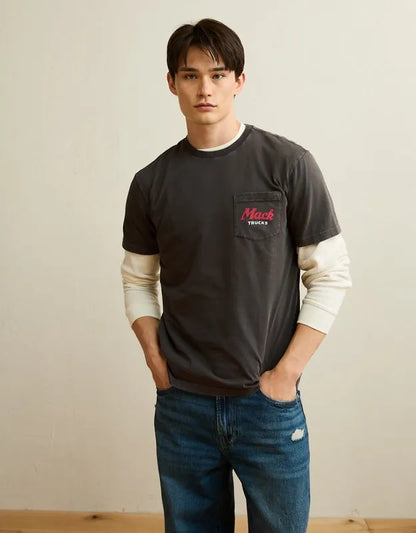 AE Standard Fit Mack Truck Graphic T-Shirt