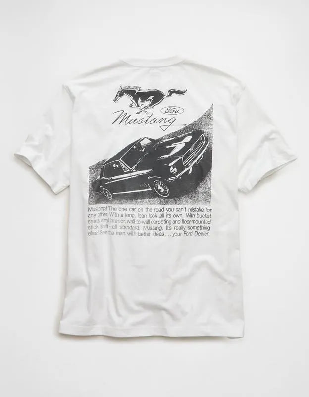 AE Standard Fit Ford Mustang Graphic T-Shirt