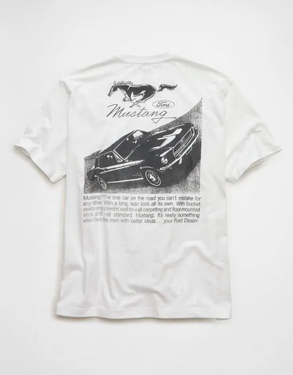 AE Standard Fit Ford Mustang Graphic T-Shirt