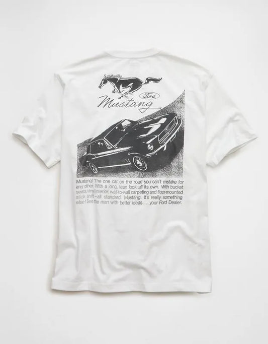 AE Standard Fit Ford Mustang Graphic T-Shirt