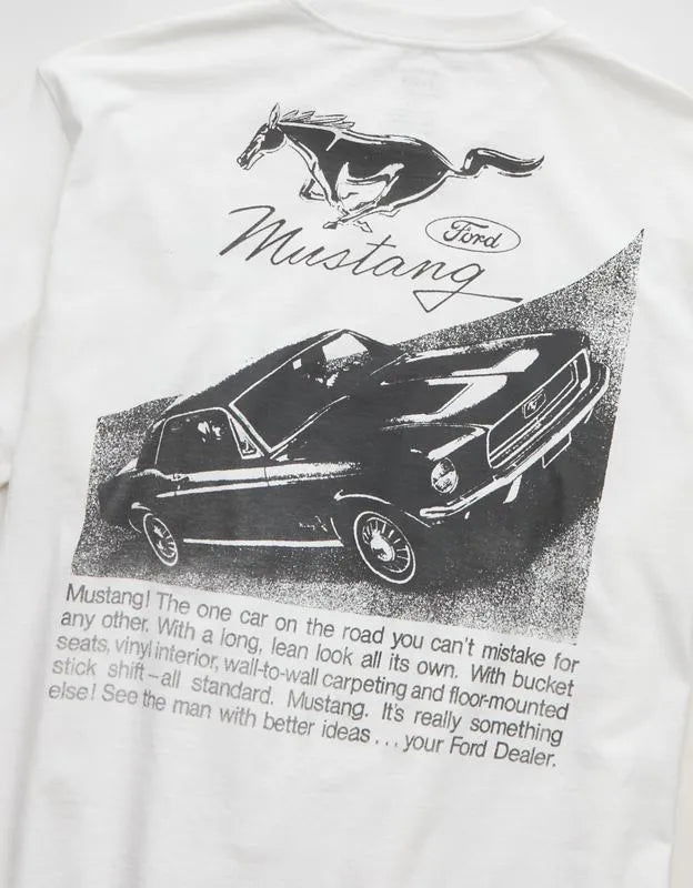 AE Standard Fit Ford Mustang Graphic T-Shirt