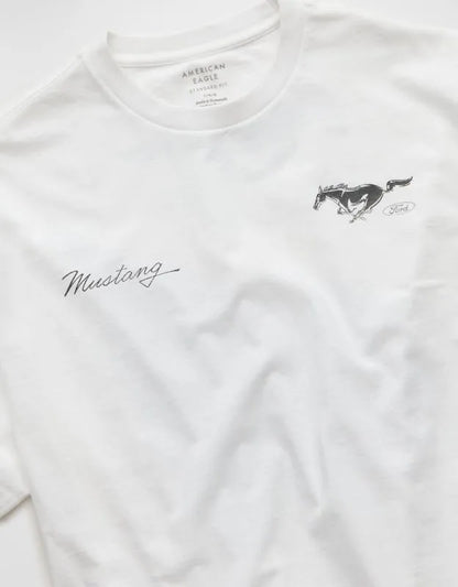 AE Standard Fit Ford Mustang Graphic T-Shirt