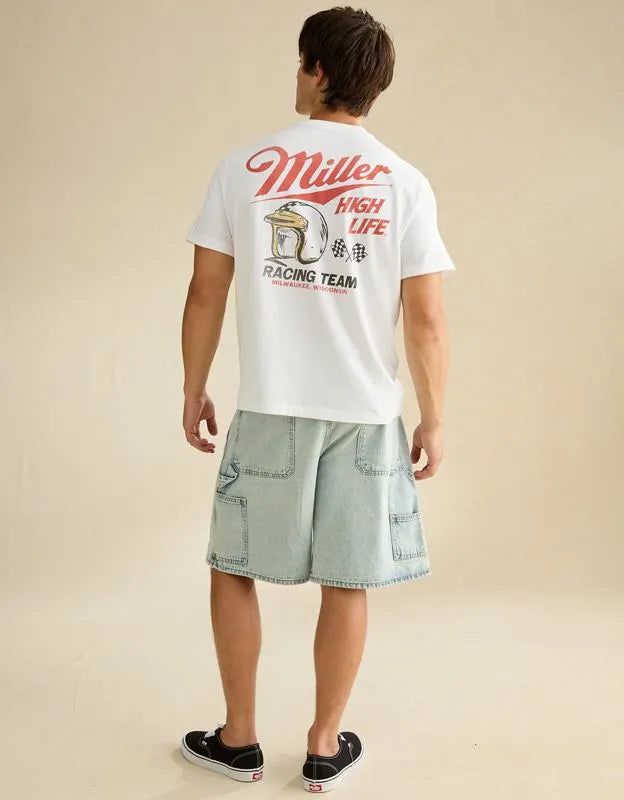 AE Standard Fit Miller High Life Graphic T-Shirt