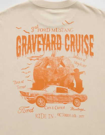 AE Boxy Fit Ford Halloween Graphic T-Shirt