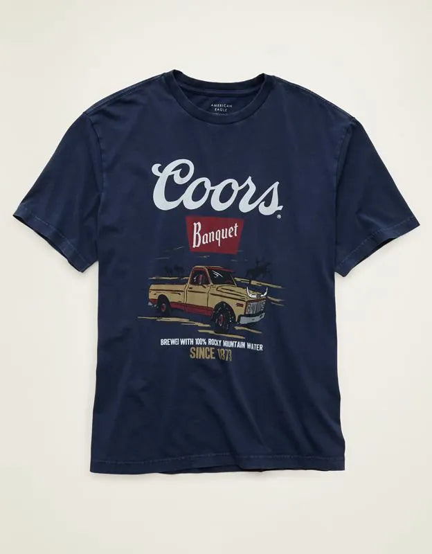 AE Standard Fit Coors Graphic T-Shirt