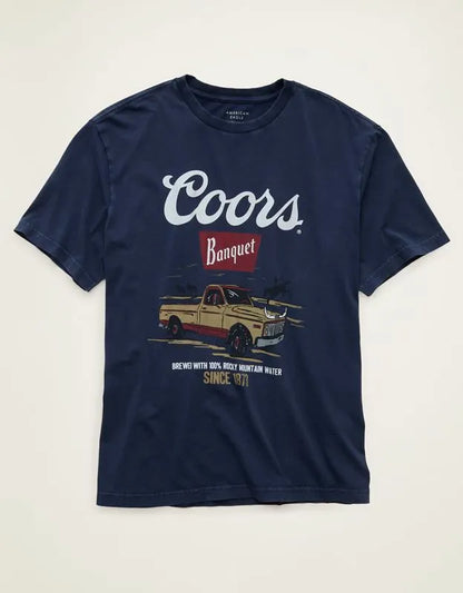 AE Standard Fit Coors Graphic T-Shirt