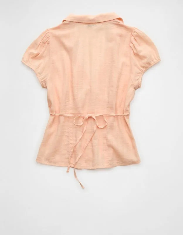 AE Short-Sleeve Button-Up Shirt