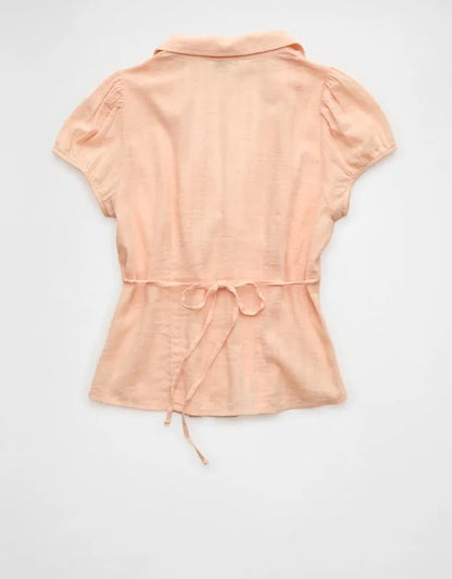 AE Short-Sleeve Button-Up Shirt