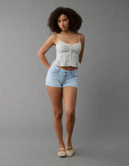 AE Next Level Curvy High-Waisted Denim Short Short