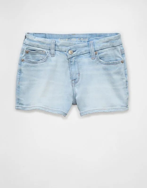 AE Next Level Curvy High-Waisted Denim Short Short