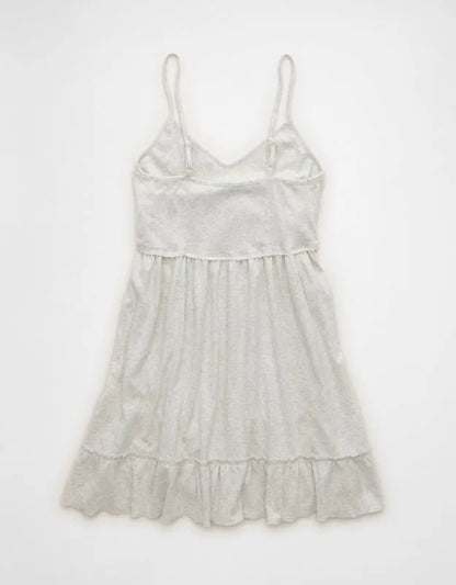 AE Sunchaser Babydoll V-Neck Knit Mini Dress