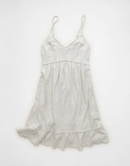 AE Sunchaser Babydoll V-Neck Knit Mini Dress