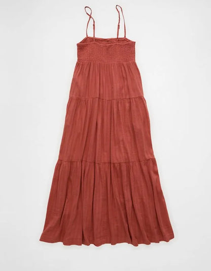 AE Smocked Babydoll Midi Dress