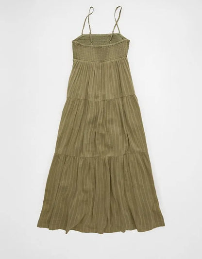 AE Smocked Babydoll Midi Dress