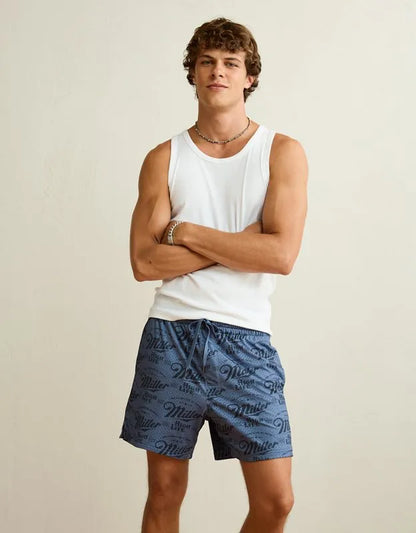 AE 6" Miller Lite Mesh Lounge Short