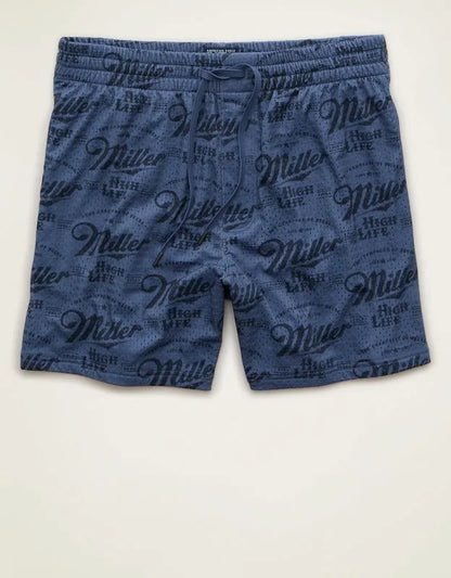 AE 6" Miller Lite Mesh Lounge Short