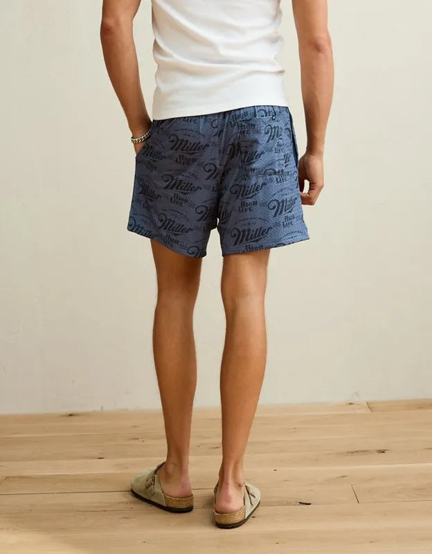 AE 6" Miller Lite Mesh Lounge Short