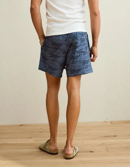 AE 6" Miller Lite Mesh Lounge Short