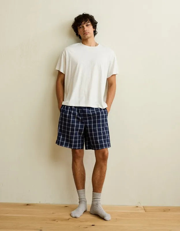 AEO Men's 9" Poplin Boxer Short