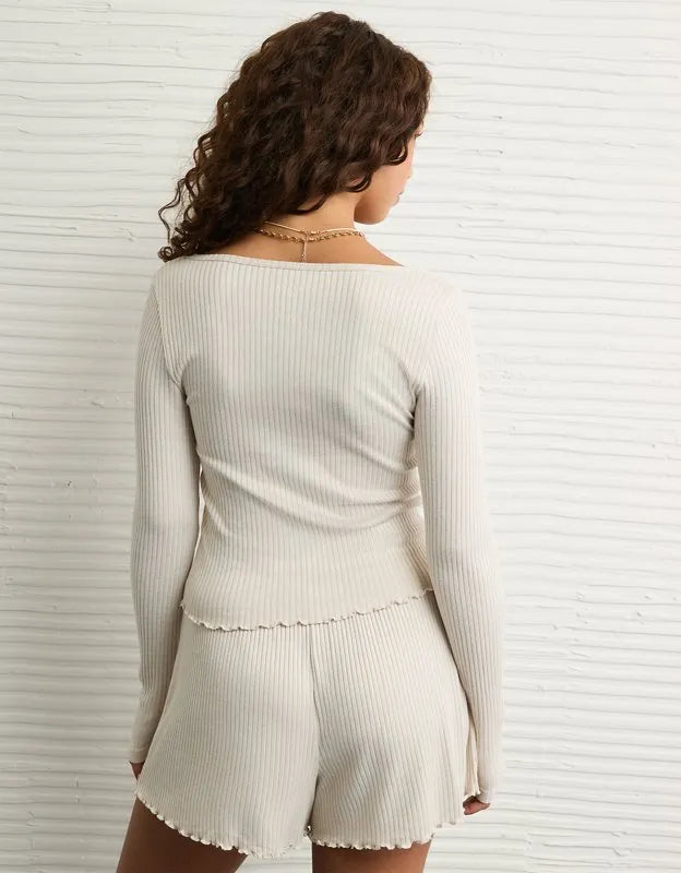 AE Ribbed Plush PJ Set