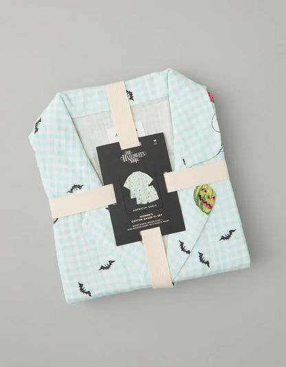 AE Cotton Gauze Short-Sleeve PJ Set