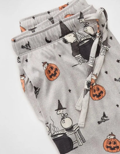 AE Luxe Plush Snoopy Long Sleeve + Pant PJ Set