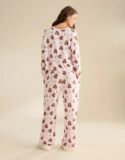 AE Luxe Plush Long Sleeve + Pant PJ Set