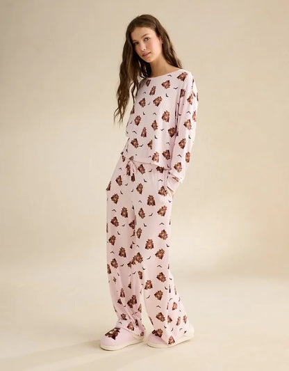 AE Luxe Plush Long Sleeve + Pant PJ Set